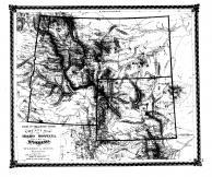 County Map of Idaho, Montana, Wyoming, Bond County 1875 Microfilm